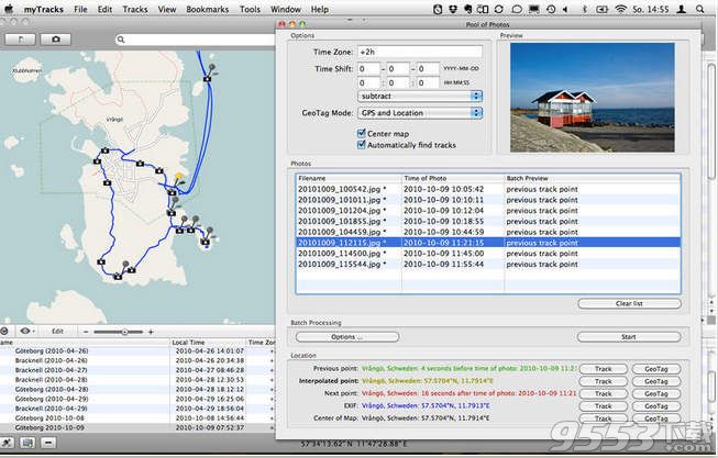 GPS定位管理myTracks for Mac