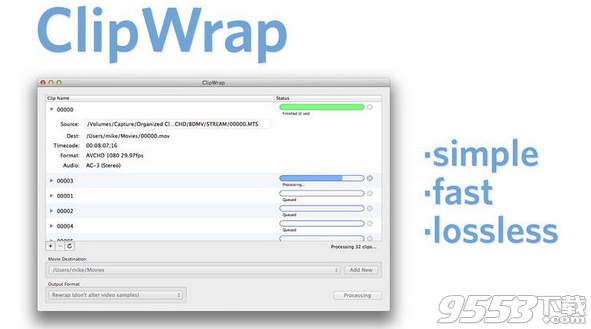 Mac视频转换器ClipWrap for Mac