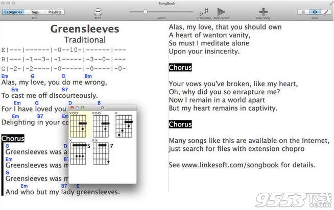 SongBook for Mac(音乐管理软件)