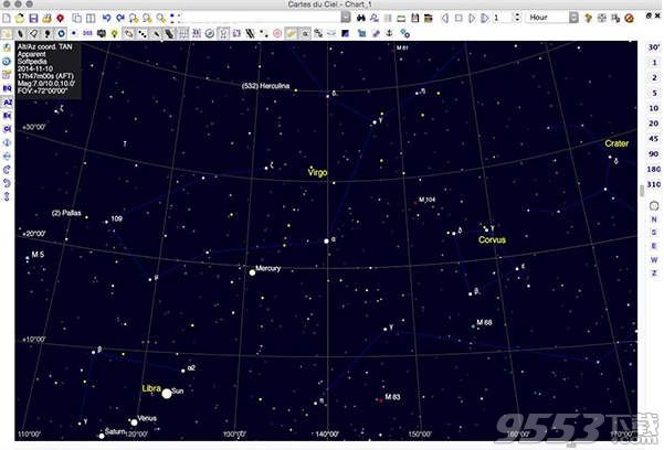 SkyChart Mac版(星空地图软件)