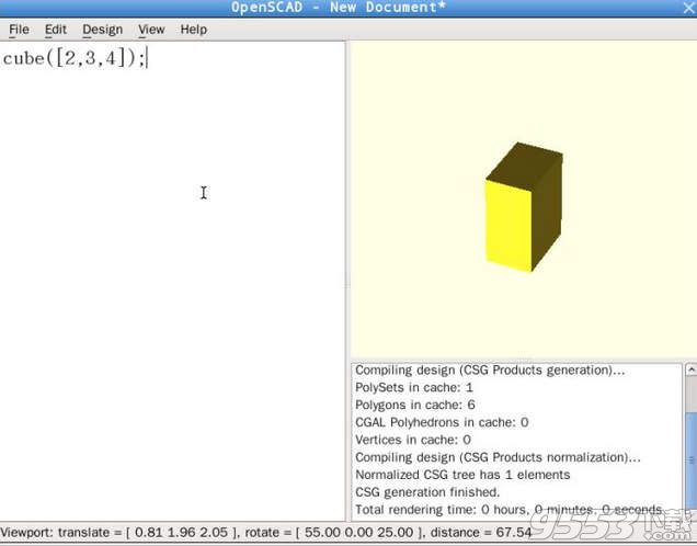 OpenSCAD Mac版(CAD绘图软件)