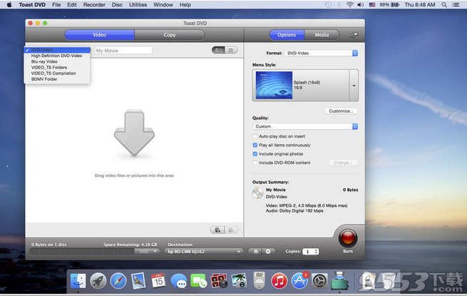 光盘刻录工具Toast DVD Mac版 