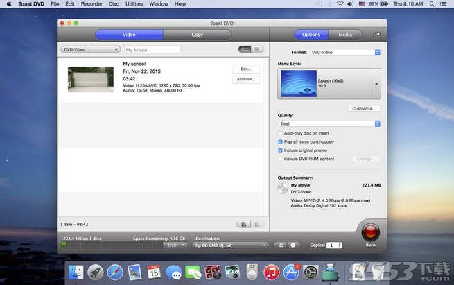 光盘刻录工具Toast DVD Mac版 