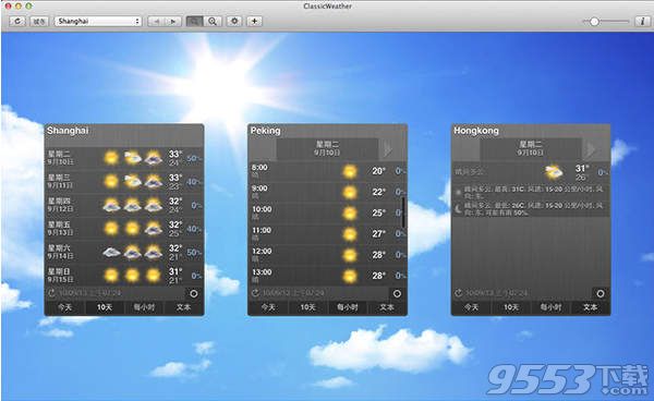 ClassicWeather HD for Mac(天气软件)