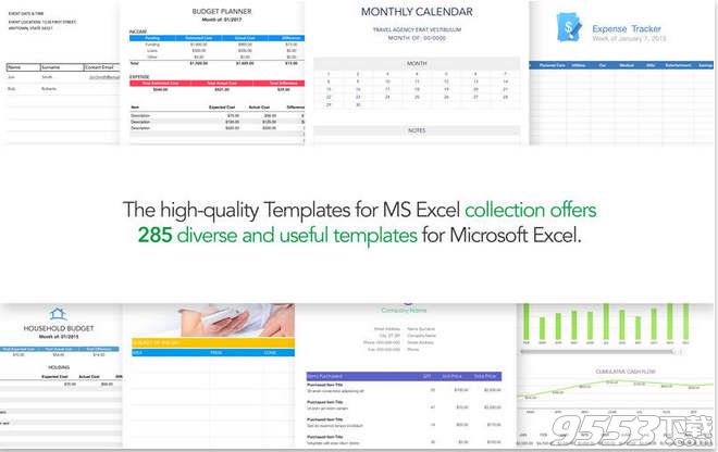 Templates for MS Mac版(Excel模板软件)