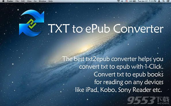 TXT to ePub Converter Mac版(txt转epub转换器)