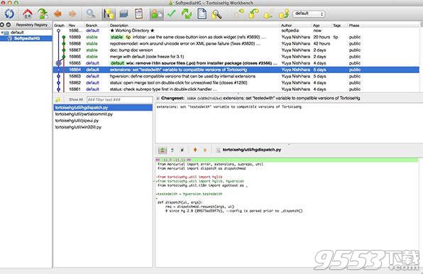 TortoiseHg Mac版(代码管理工具)