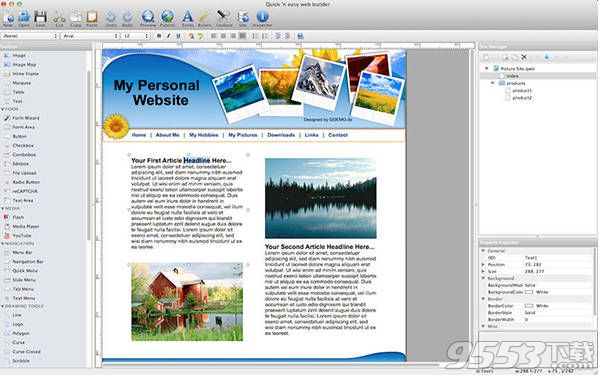 Quick Easy Web Builder Mac版(网页制作工具)