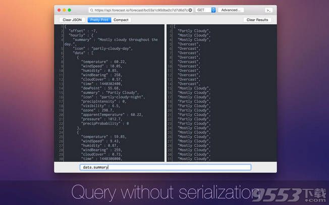 JSON Query for Mac(json数据查询)
