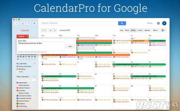 CalendarPro for Google Mac版(日历软件)