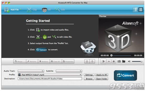 Aiseesoft MTS Converter Mac版(mts格式转换)