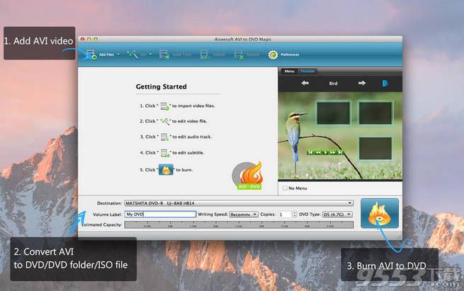 Aiseesoft AVI to DVD Magic Mac版(dvd刻录软件)