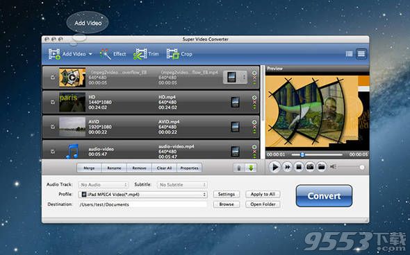 Super Video Converter for Mac(视频格式转换)