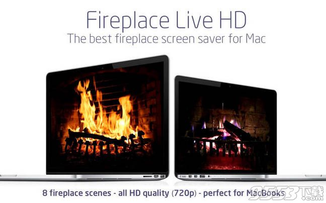 Fireplace Live HD for mac(屏保软件)