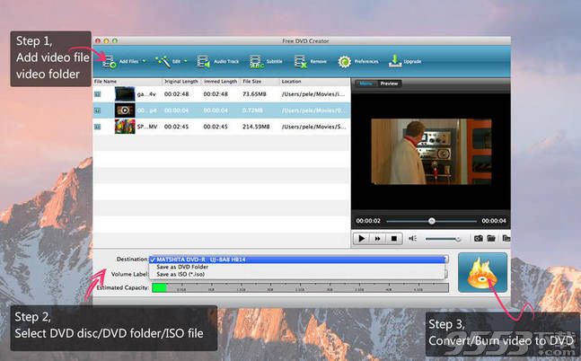 Free DVD Creator for Mac(视频剪辑软件)