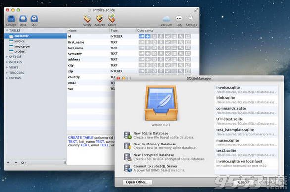SQLiteManager For Mac(数据库软件)