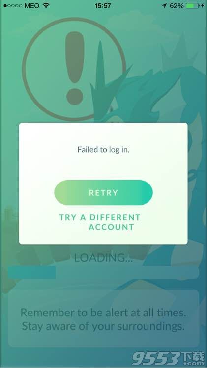 pokemon go提示failed to log in解决修复方法