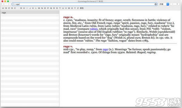 Etymology Dictionary Mac版(翻译软件)