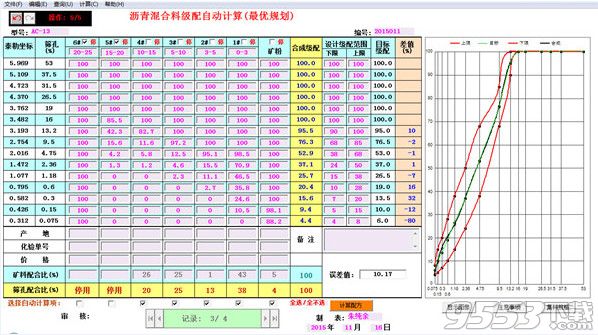 沥青级配自动计算