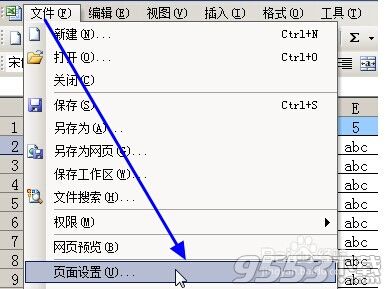 excel2003怎么设置每页都固定打印同一标题行列?