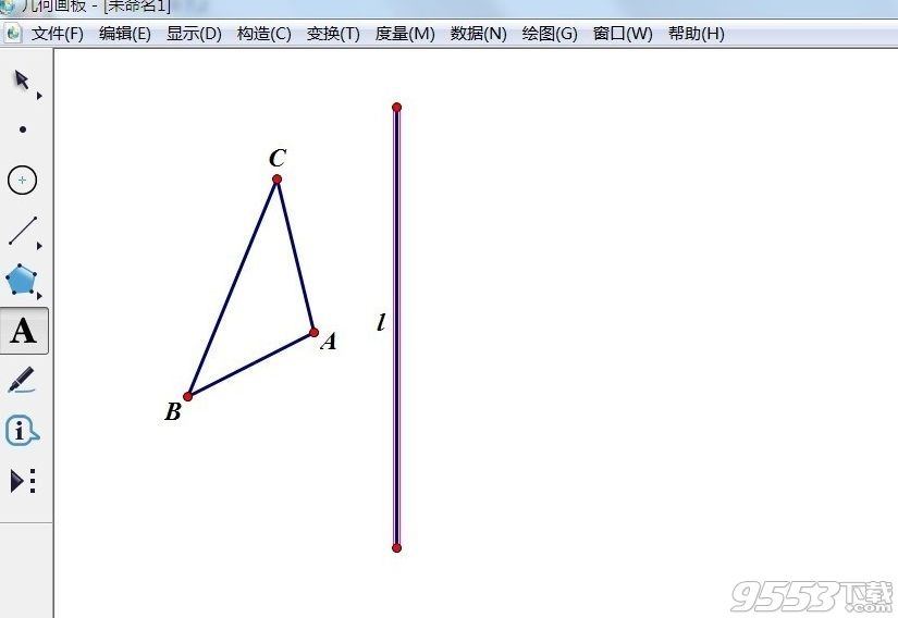 幾何畫板怎么繪制軸對(duì)稱圖形 幾何畫板如何畫軸對(duì)稱圖形