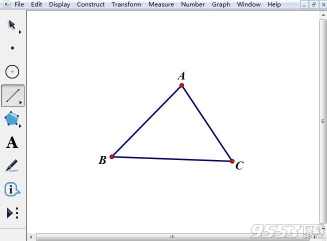 几何画板怎么度量三角形的面积 如何用几何画板度量三角形的面积