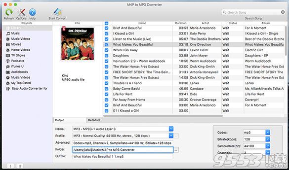 M4P to MP3 Converter Mac版