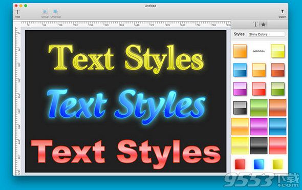 Text Styles Mac版(字体设计软件)