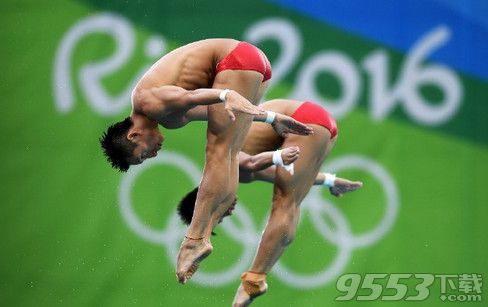 林跃陈艾森男子双人10米台夺冠视频   里约奥运中国第4金男子双人跳水重播视频