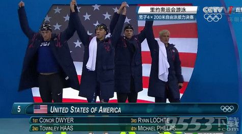 菲尔普斯奥运21金夺冠视频  里约奥运男子4x200米自接力决赛美国夺冠