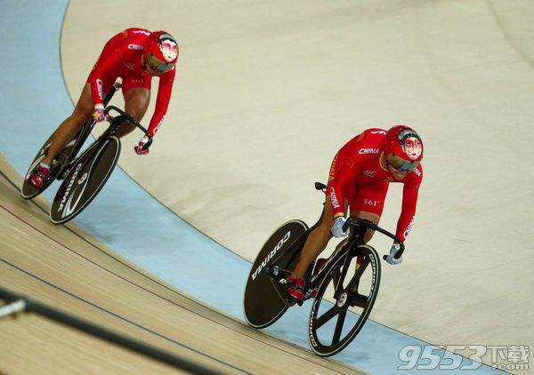 2016里约奥运会中国队获得场地自行车女子团体竞速赛金牌