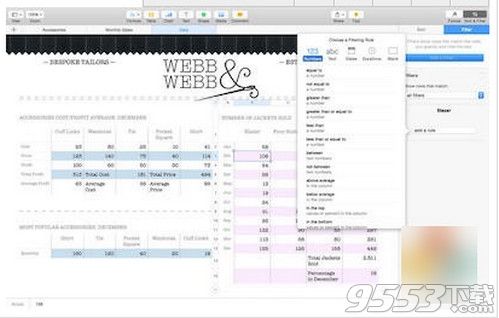 Numbers Mac版(表格制作软件)