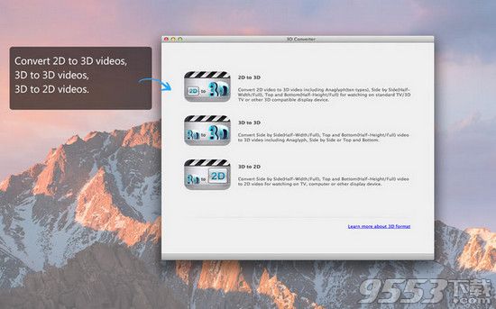 3D Converter for Mac(2d視頻轉(zhuǎn)3d)
