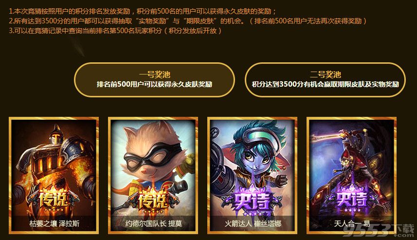 lol五周年庆典竞猜活动    lol2016全球总决赛选拔竞猜赢限定皮肤活动