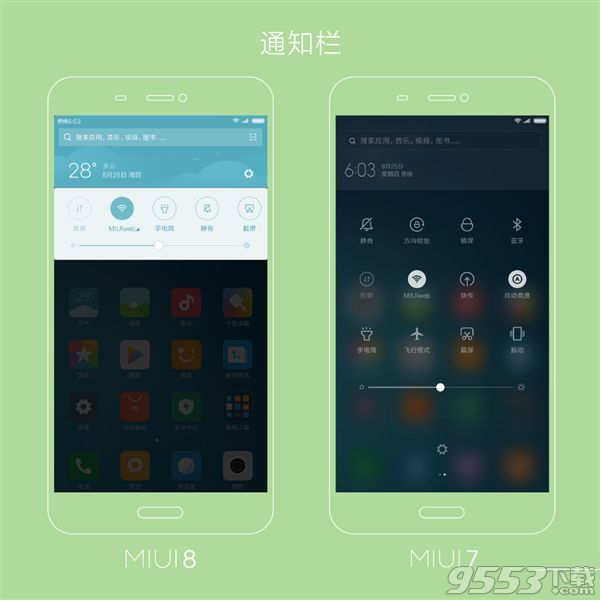 MIUI 7和MIUI 8有什么區(qū)別 MIUI 7和MIUI 8對比評測