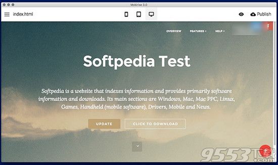 Mobirise Mac版(网站建设工具)