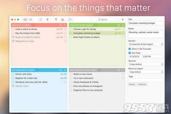 Focus Matrix for Mac(任务管理软件)