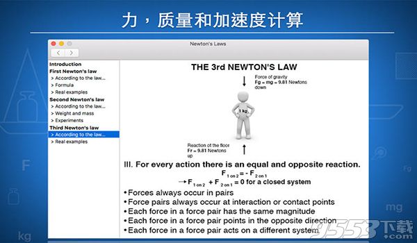 牛顿定律物理学理论Mac版 