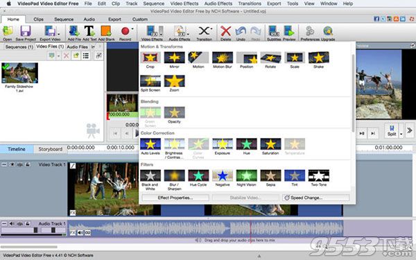 VideoPad Video Editor Mac版