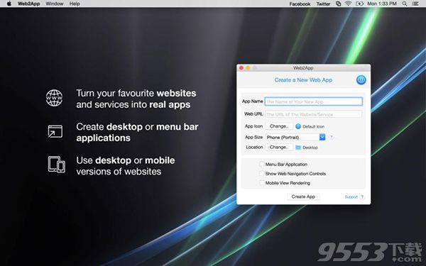 Web2App Mac版