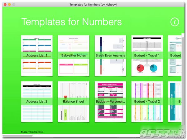 Templates for Numbers for Mac破解版