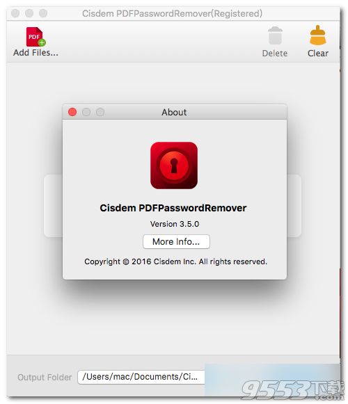 Cisdem PDFPasswordRemover for mac