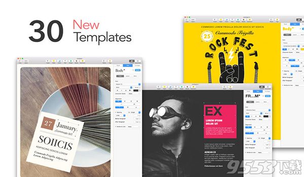 Templates for Pages for mac