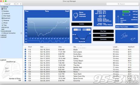Dive Log Manager for Mac