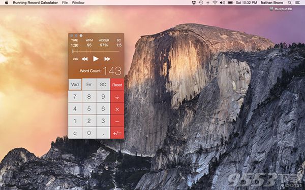 Running Record Calculator Mac版