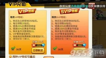 街籃手游vip和svip有什么區(qū)別 街籃手游vip和svip對(duì)比