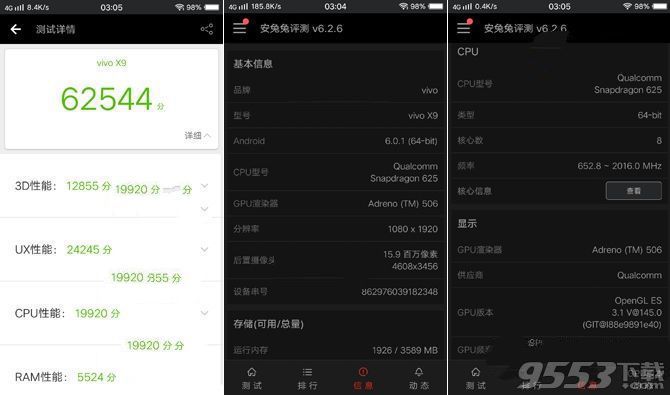 vivo x9跑分多少 vivo x9安兔兔跑分评测介绍