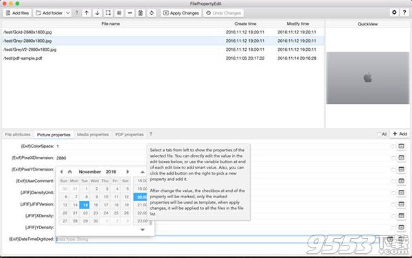 File Property Edit Mac版