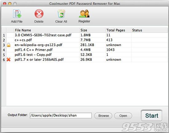 Coolmuster PDF Password Remover Mac版