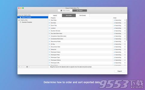 Export Calendars Pro for Mac